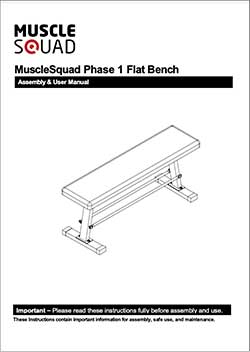 MuscleSquad Phase 1 Flat Bench
