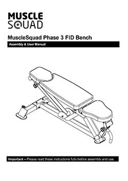 MuscleSquad Phase 3 FID Dumbbell Bench