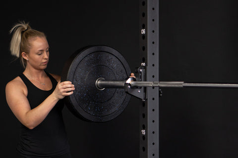 Bumper Plate Loading on Bar