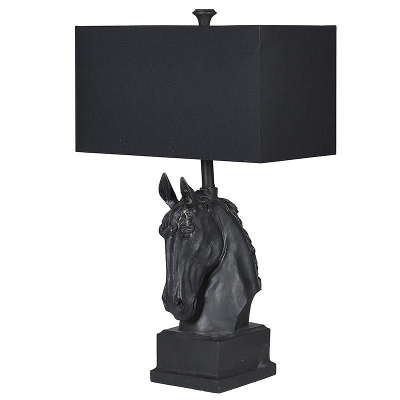 horse head table lamp