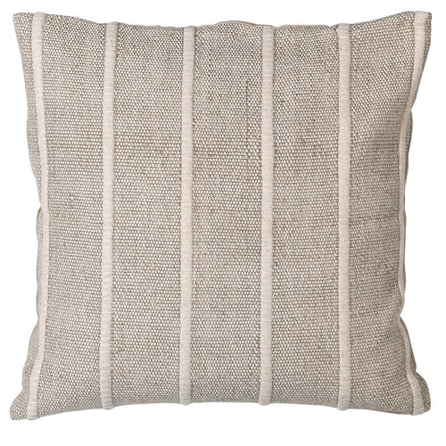 Long Moreton Beige Striped Cotton Cushion - Home & Lifestyle from