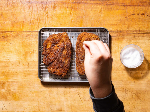 Salting Pork Schnitzel