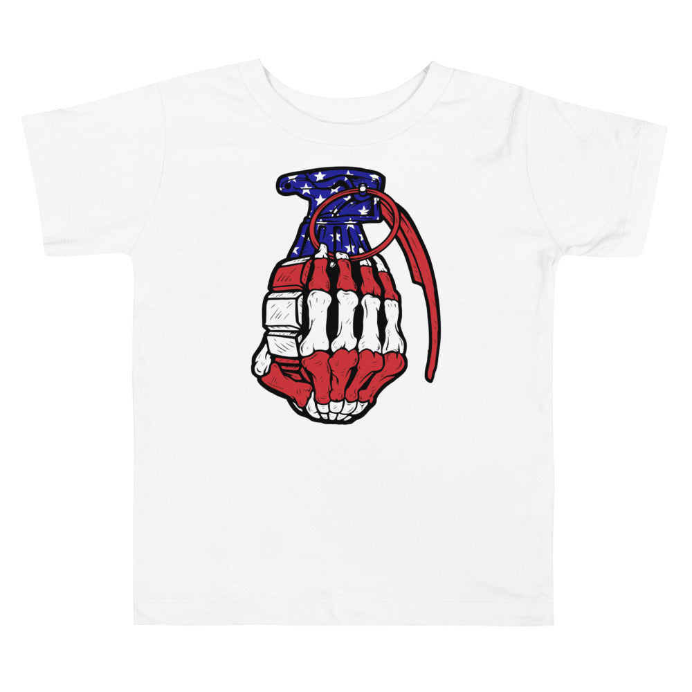 Toddler Short Sleeve Tee Red White Blue