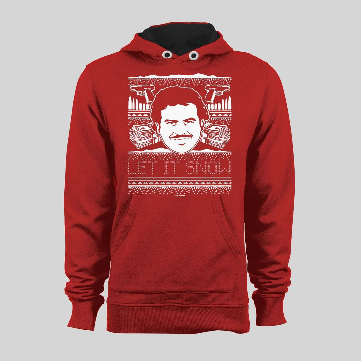 PABLO ESCOBAR LET IT SNOW CHRISTMAS HOODIE /SWEATER | 80's, 90's to Today Quality ...