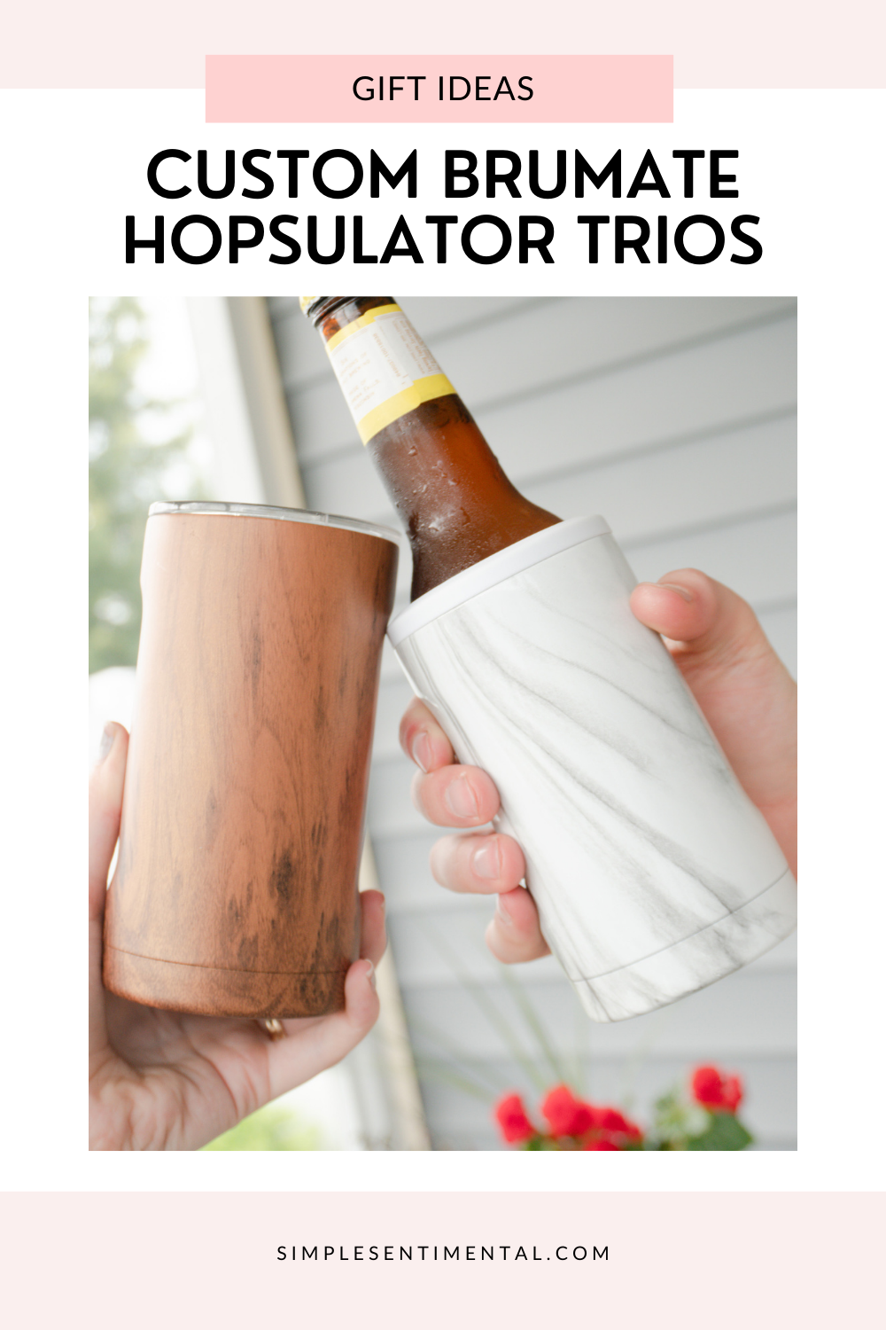 Custom Engraved Hopsulator Trio 3 in 1 Can Cooler by BruMate