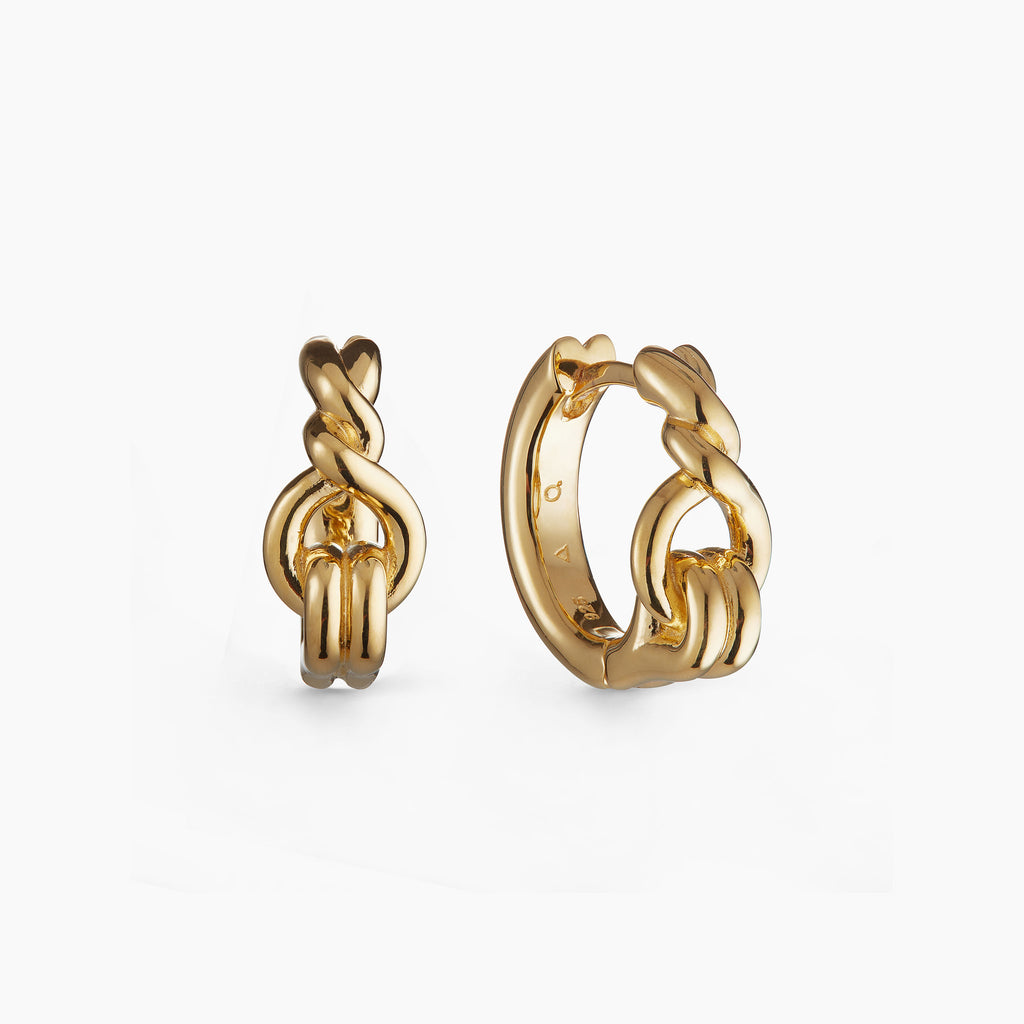 Locked Hoops | Gold Hoop Earrings | Otiumberg Jewellery