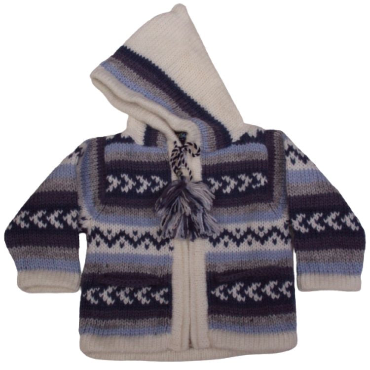 Jose Alpaca Blended Hooded Sweater for Children – Inka Arts, LLC