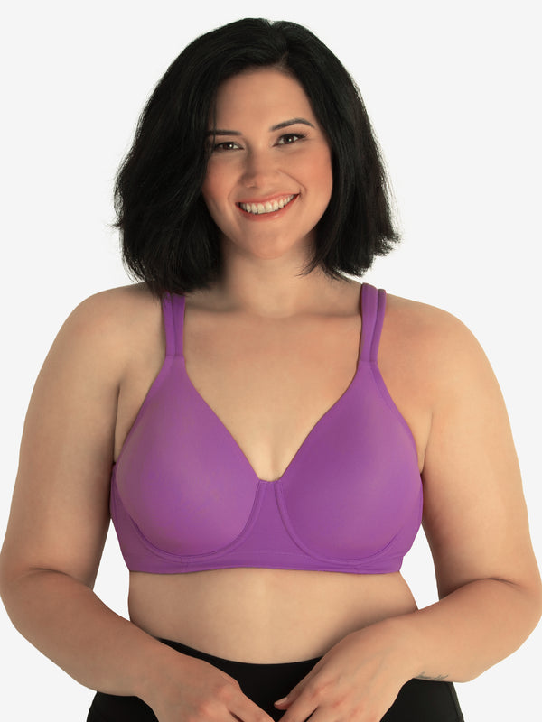 The Brigitte Full Coverage - Padded Wirefree T-Shirt Bra – Leading Lady Inc.