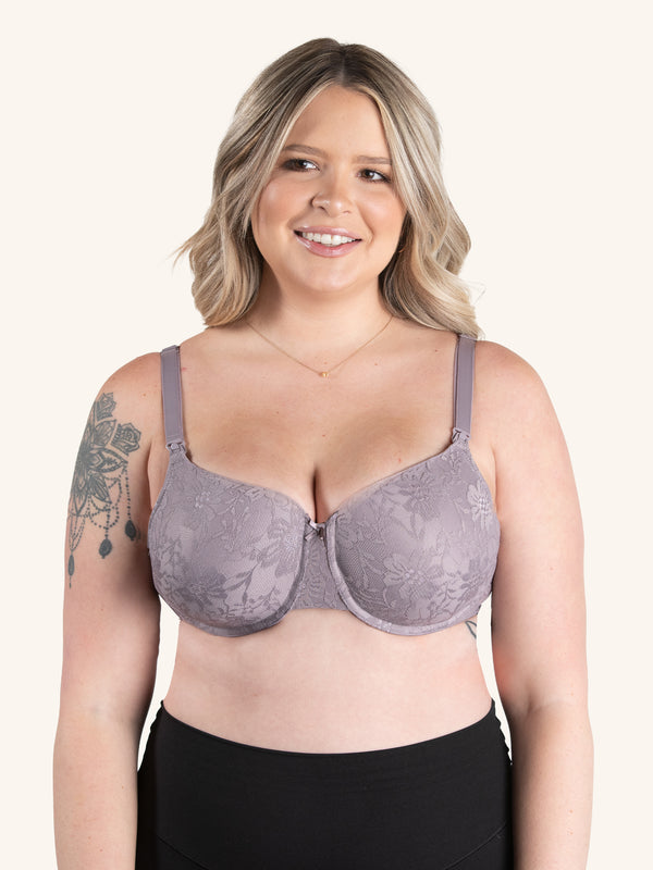 The Paulette - Underwire All-Over Lace Nursing Bra – Leading Lady Inc.