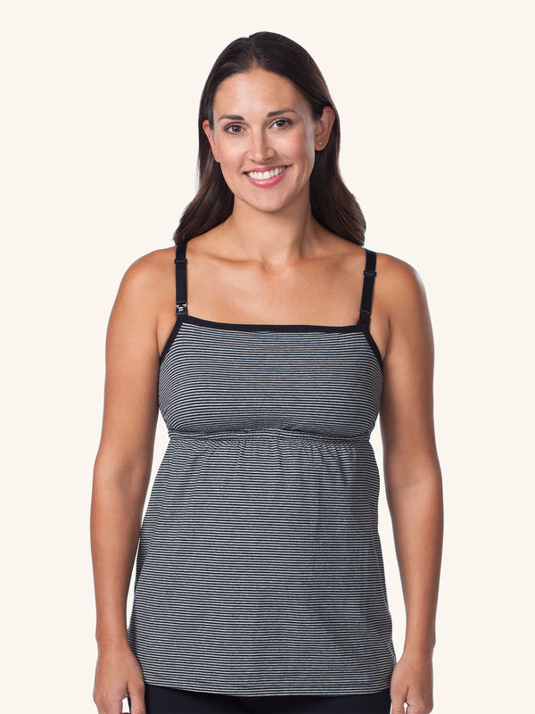 Maternity Leading Lady Seamless Cotton Maternity to Nursing Tank, Style 4023