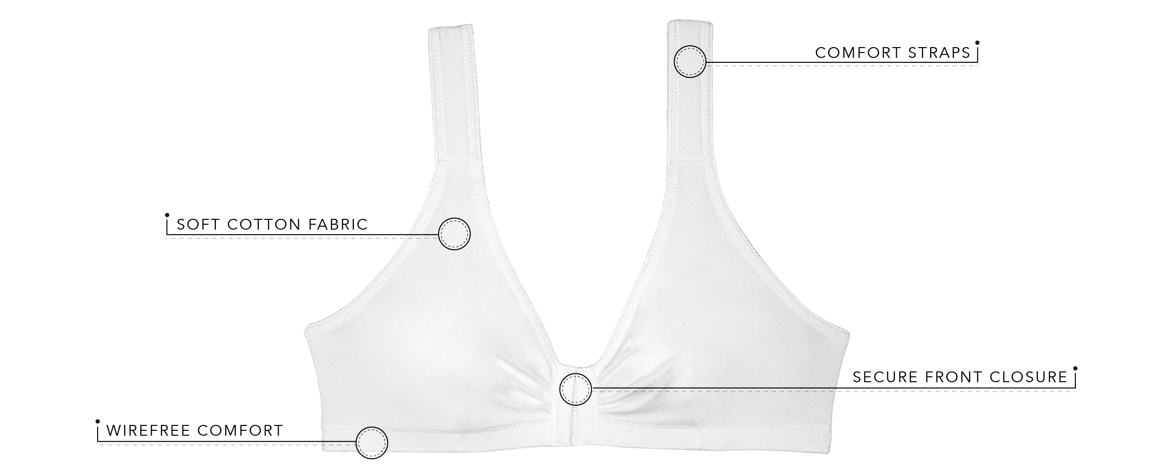 Front-Closure Leisure Bra | 5110 - Product Detail View