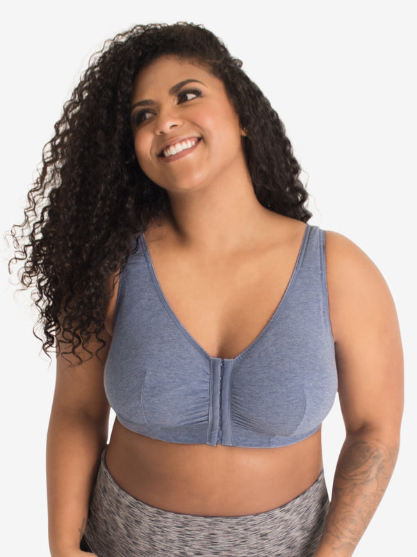 Leading Lady The Meryl - Cotton Front-closure Comfort & Sleep Bra In Warm  Taupe, Size: 36cddd : Target