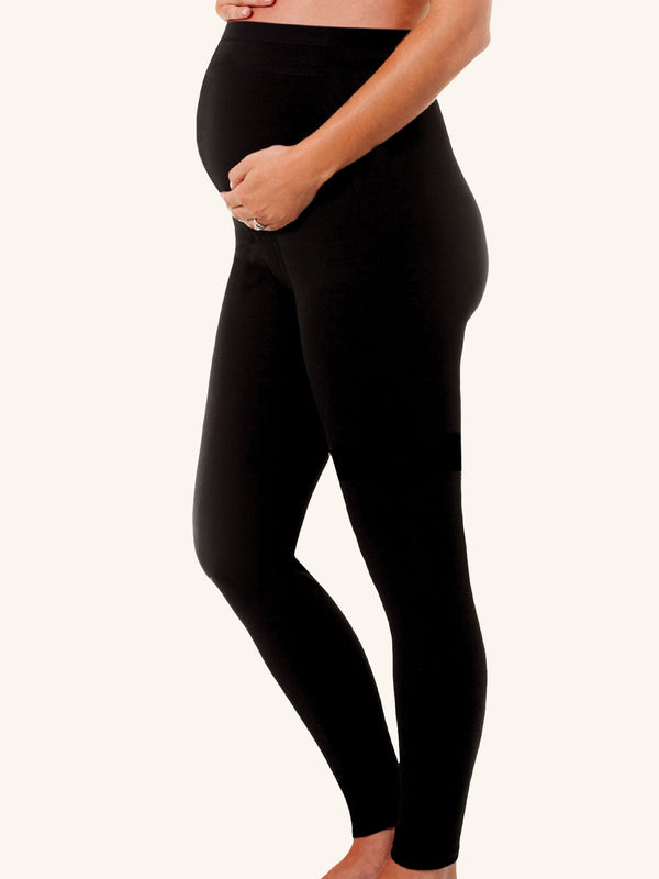 Buy Lyra Black Cotton Overbelly Maternity Leggings for Women Online @ Tata  CLiQ