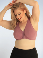 cotton front closure leisure bra, the meryl