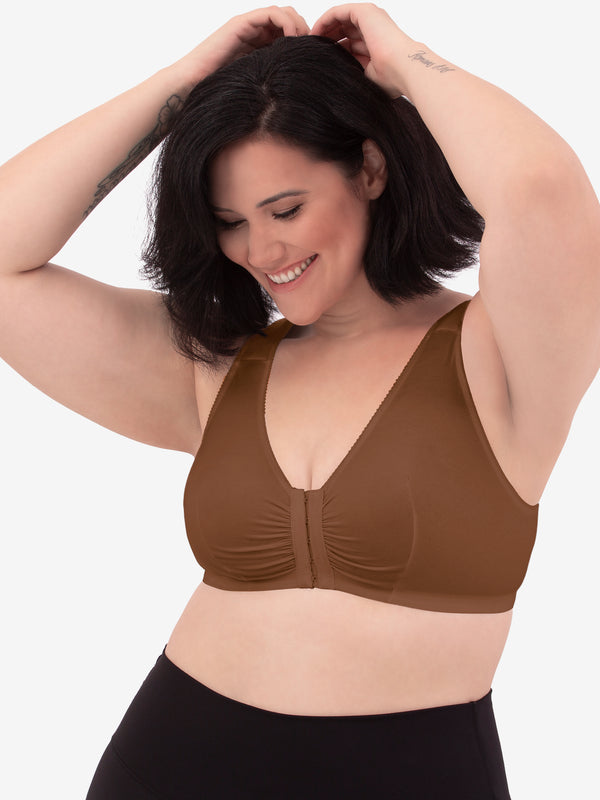 Leading Lady® Cotton Front-Close Comfort & Sleep Bra - 110 - JCPenney