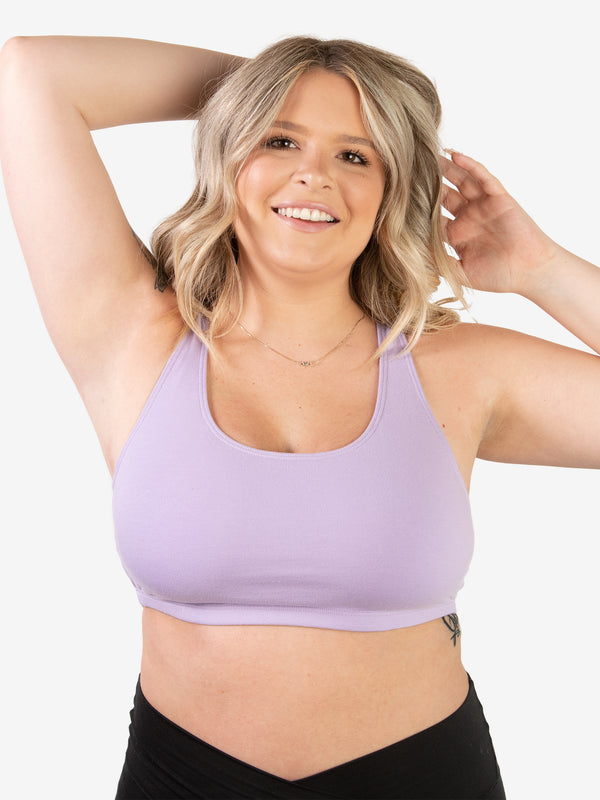 The Serena - Cotton Wirefree Sports Bra – Leading Lady Inc.