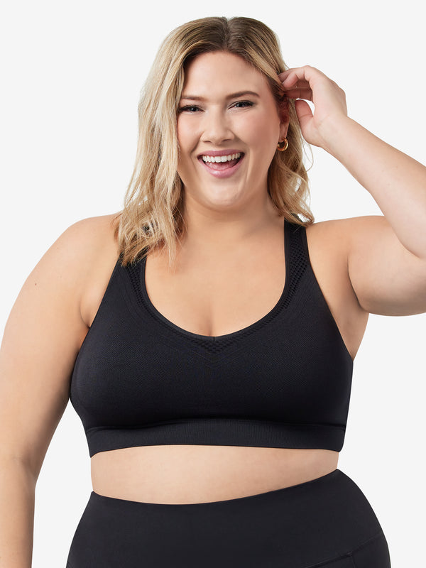 The Serena - Cotton Wirefree Sports Bra – Leading Lady Inc.