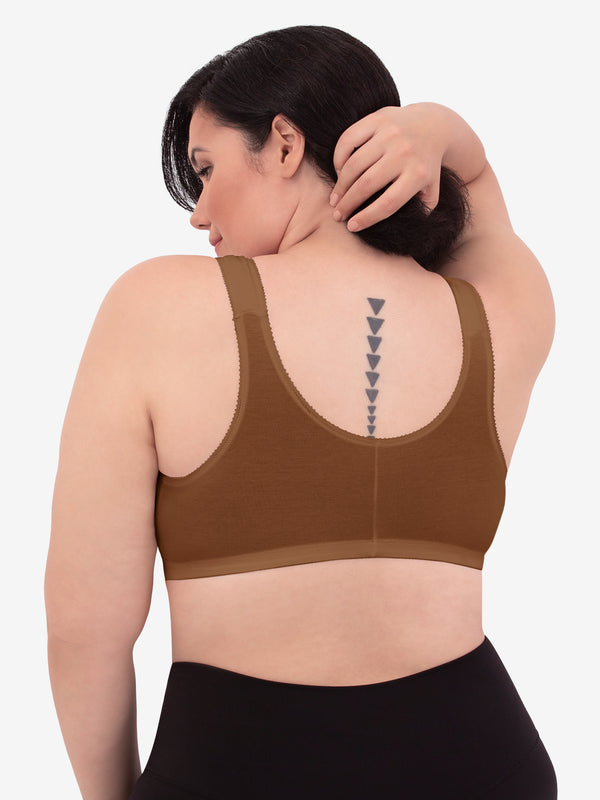 The Moira - Front-Closure Posture Back Support Bra – Leading Lady Inc.