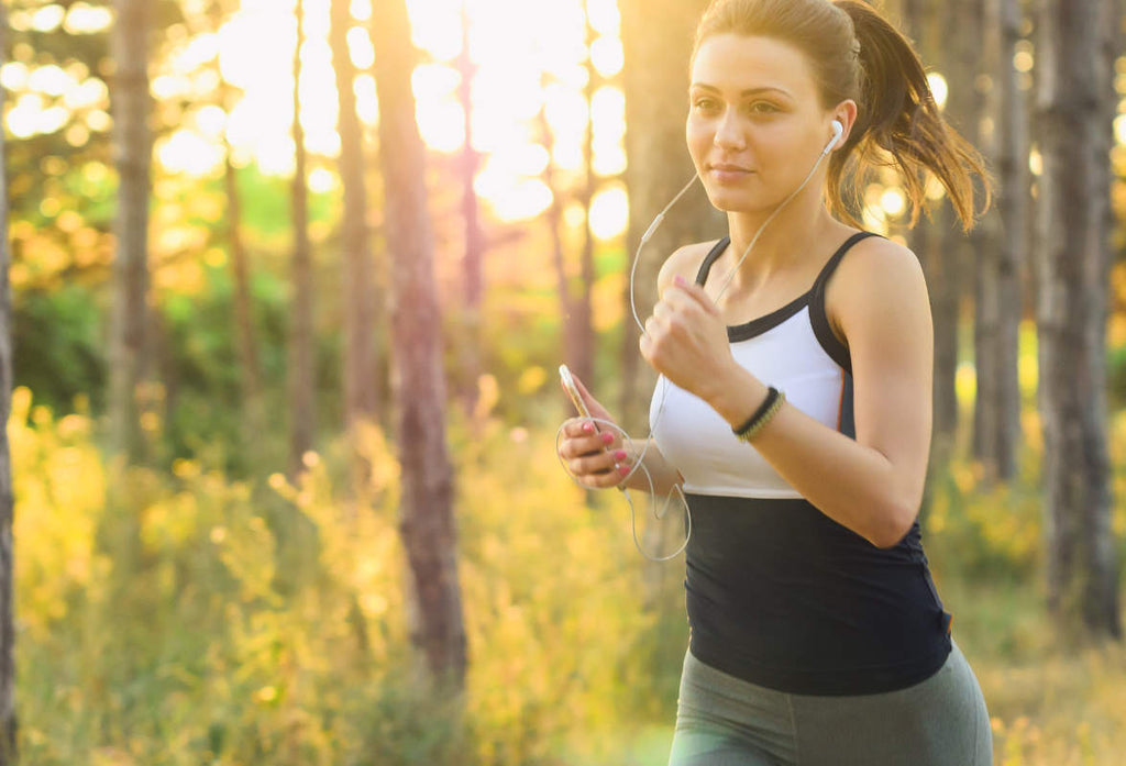 running outdoors