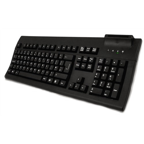 wireless keyboard with smart card reader