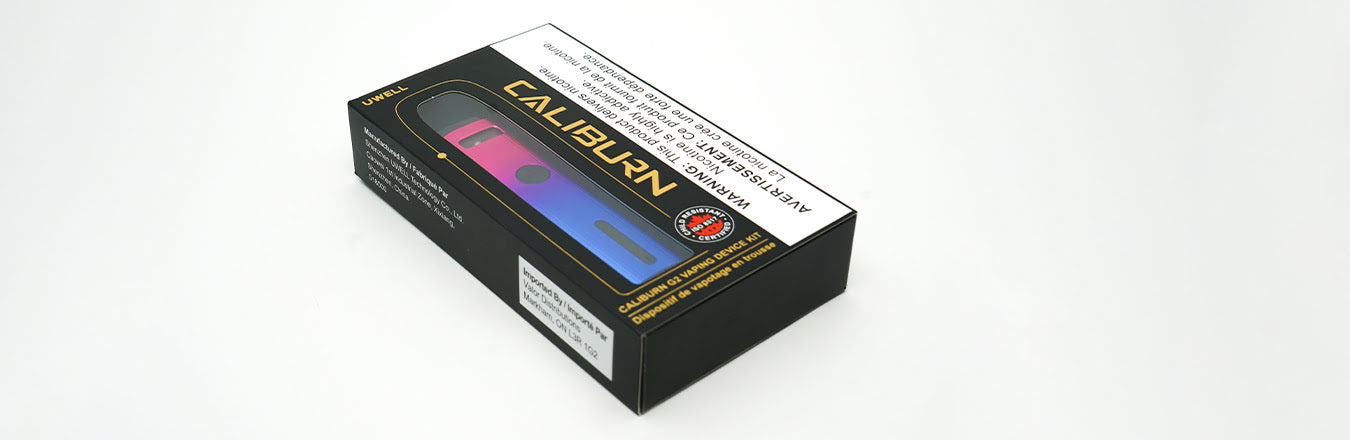 Packaging for UWell Caliburn G2