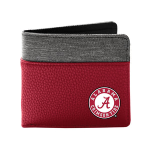 AL Crimson Tide Pebble BiFold Wallet - 3 Red Rovers