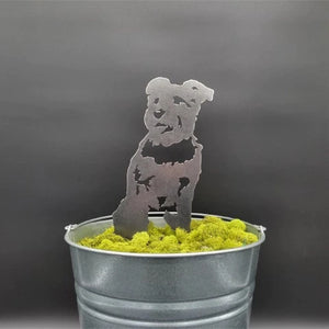 Schnauzer Corten Steel Outdoor Silhouette - Small - 3 Red Rovers