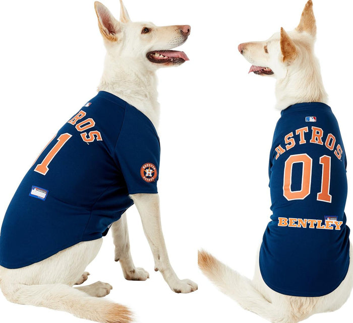 Pets First MLB Houston Astros Mesh Jersey for Dogs and Cats - Licensed Soft  Poly-Cotton Sports Jersey - Medium 