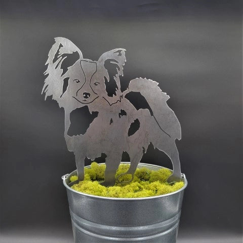 Papillon Corten Steel Outdoor Silhouette - Large