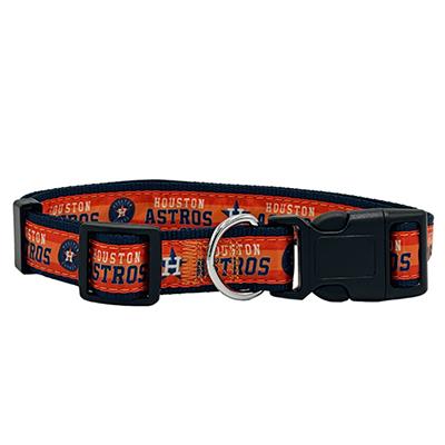 Houston Astros Dog Rainbow Throwback Collar