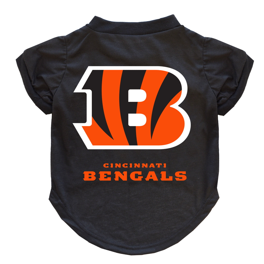 LITTLEARTH NFL Personalized Stretch Dog Cat Jersey, Cincinnati Bengals,  Small