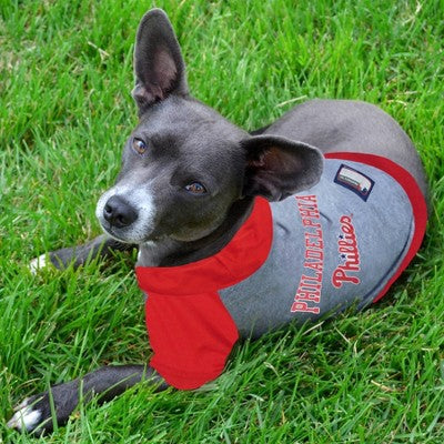 General Merchandise Dog Shirt Large Red Philadelphia Phillies Pet