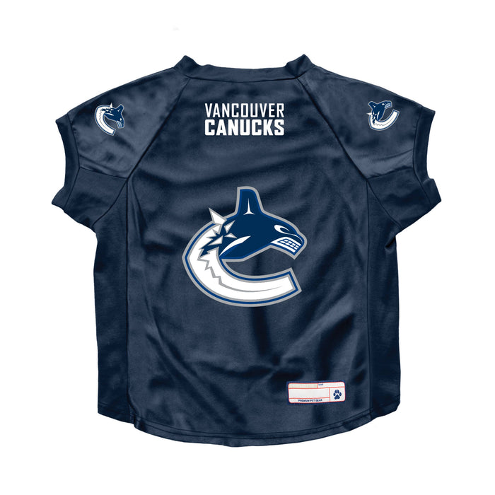 Little Earth Navy Vancouver Canucks Pet Stretch Jersey