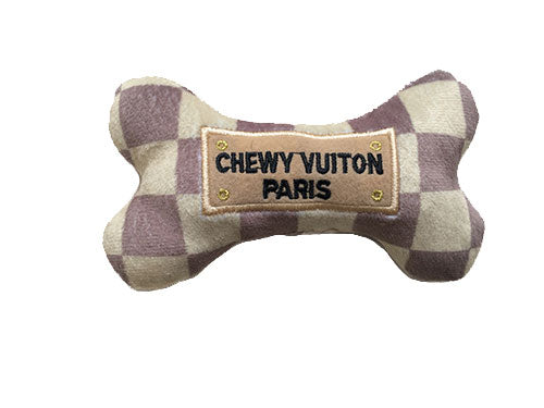 Chewy Vuiton Pink Ombre Bone Toy, Pink Ombre Chewy Vuiton