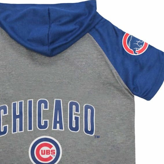 Chicago Cubs Hoodie Pet Tee, X-Small