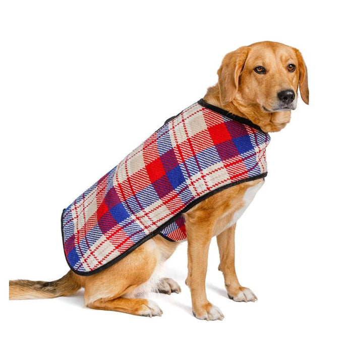 Pink Plaid Blanket Dog Coat - Chilly Dog