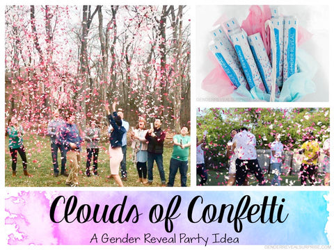Collage of Gender Reveal Images