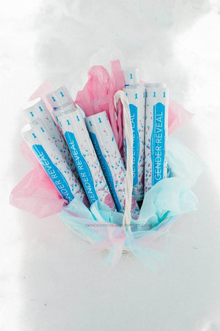 package of gender reveal surprise products