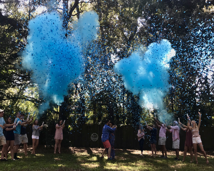 Trek gebed Weggegooid Blue Powder & Confetti Cannons | Gender Reveal Party Supplies & Props