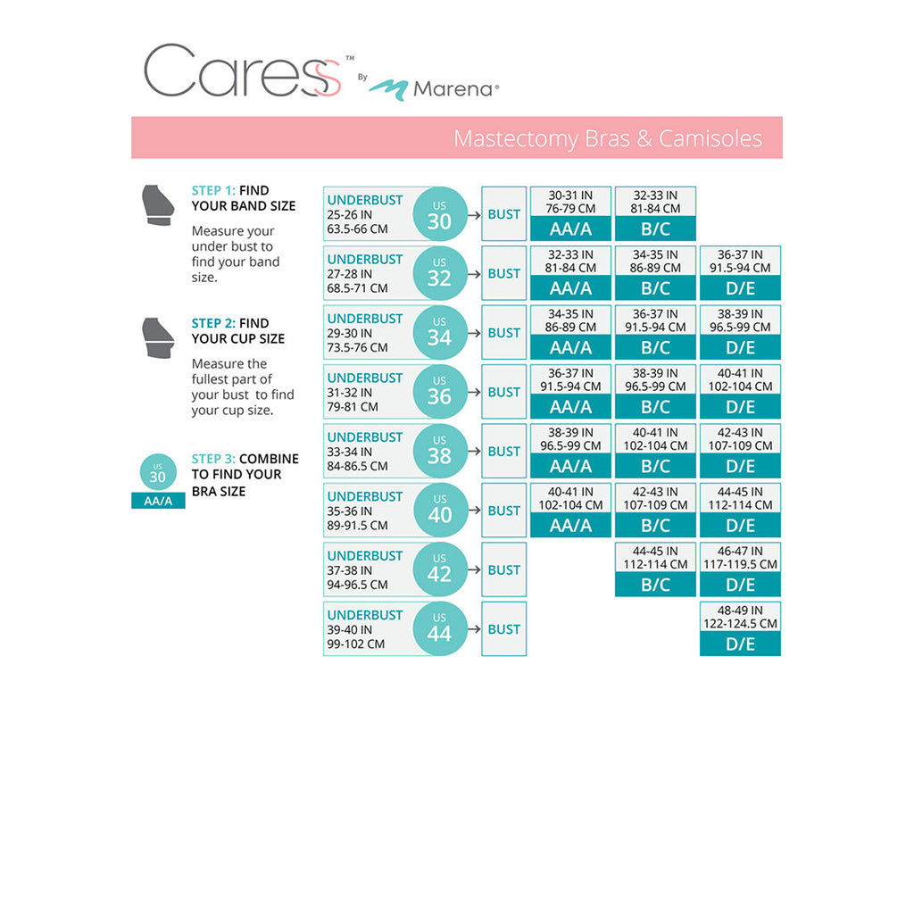 Caress Size Chart- CAR-815P-11