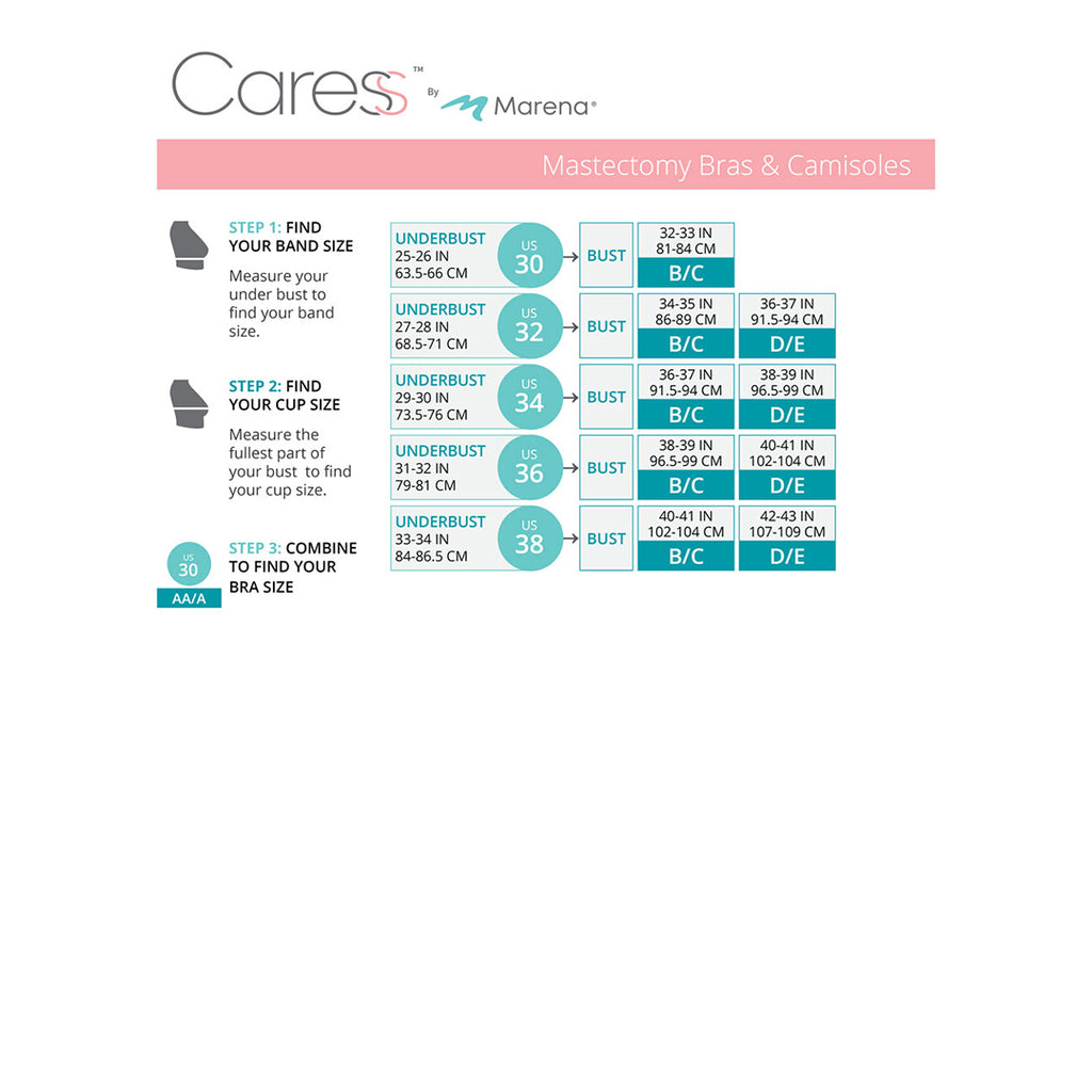 Caress Size Chart- CAR-B09-00