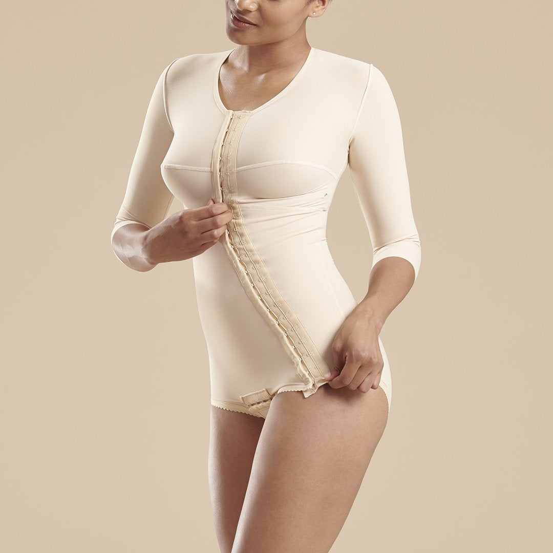 Sleeveless Compression Bodysuit - Panty-Length