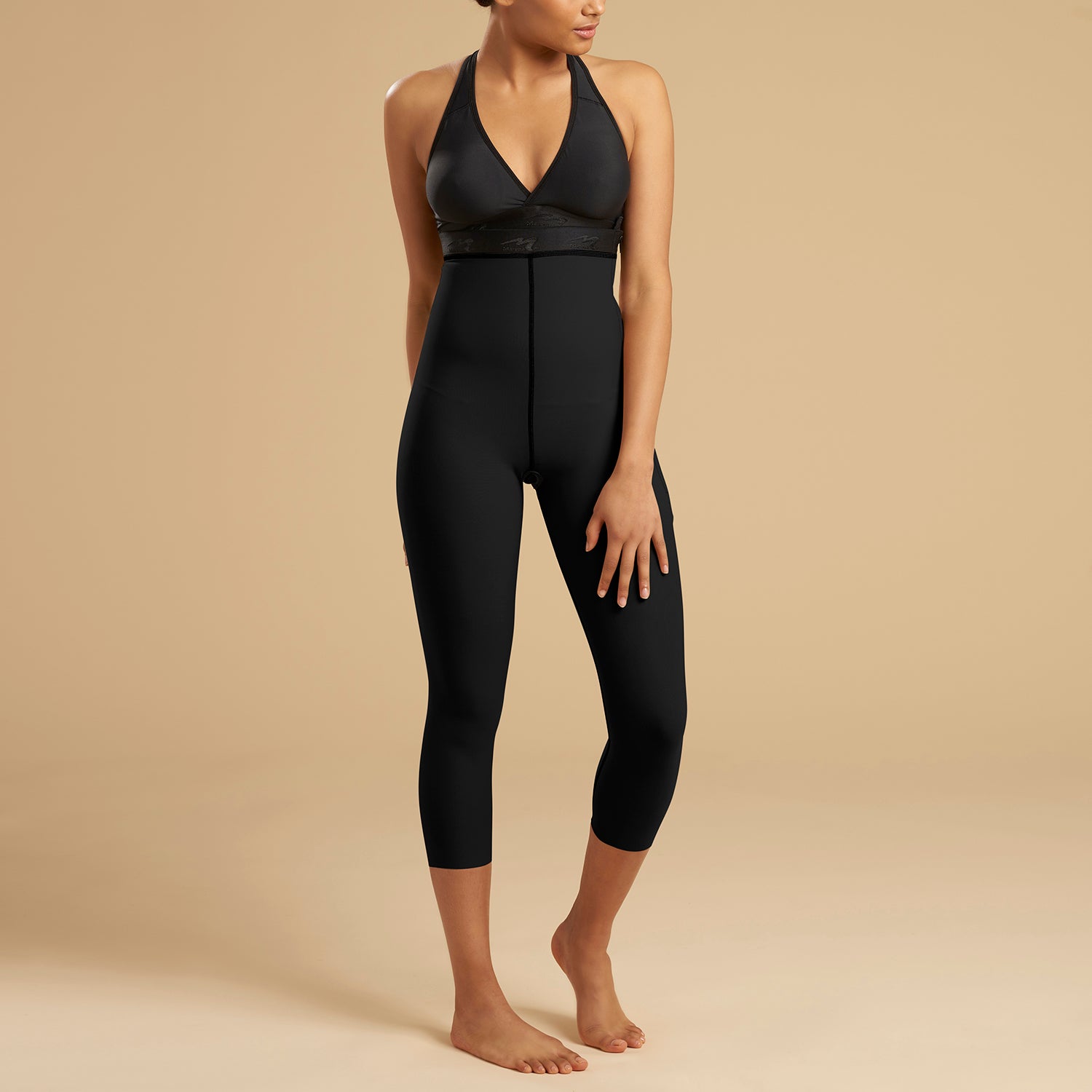 Marena shapewear pockets compression top ME804