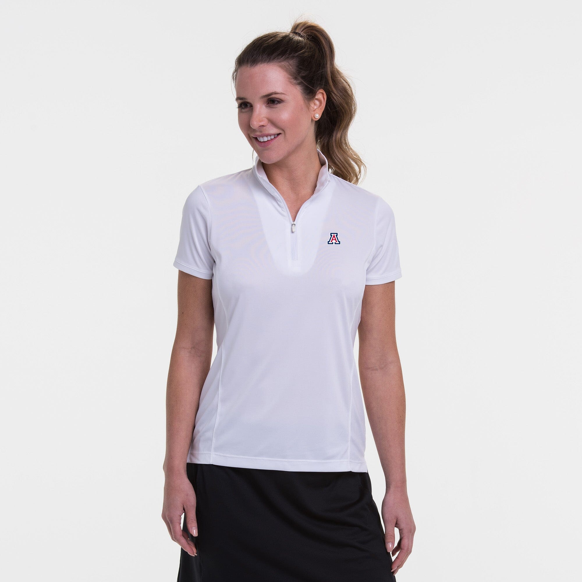 Arizona | Short Sleeve Convertible Zip Mock Polo | Collegiate – EPNY