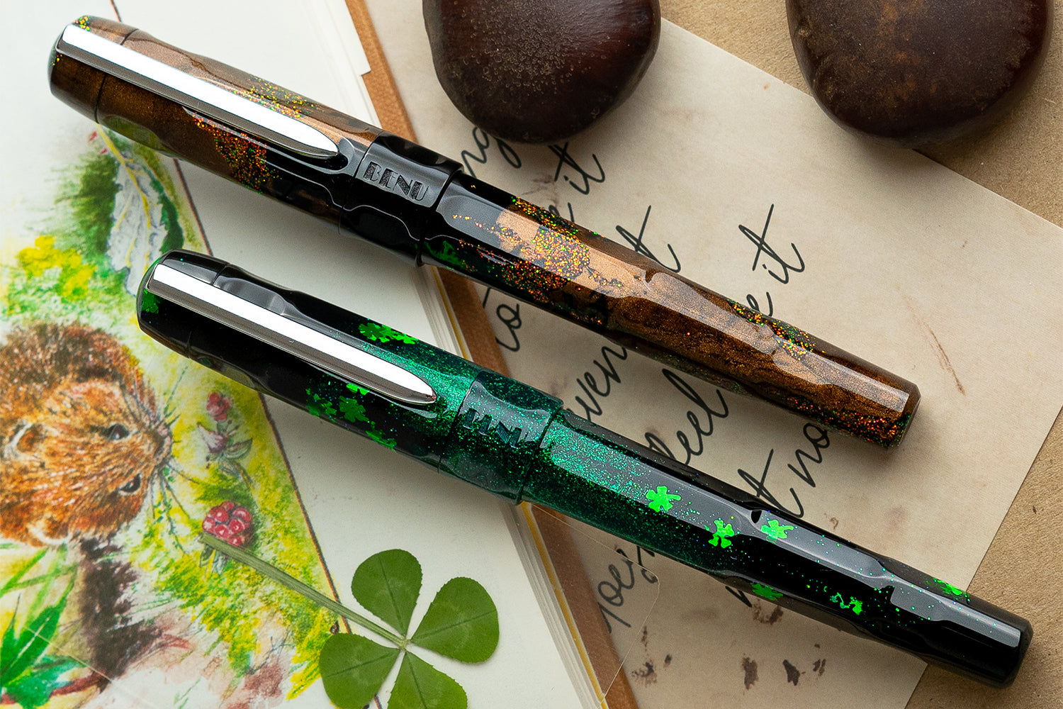 BENU Tasliman Fountain Pens - Four-Leaf Clover & DreamBean