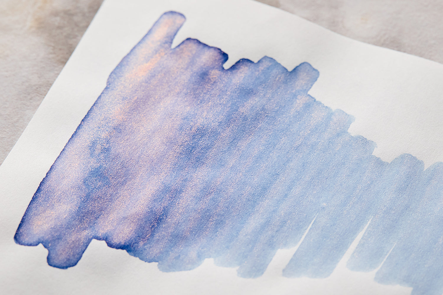 Colorverse Monkeyhead Nebula Glistening fountain pen ink swatch on white paper
