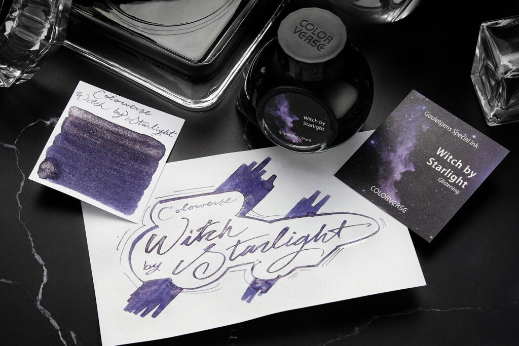 Colorverse Witch by Starlight ink swab and writing sample
