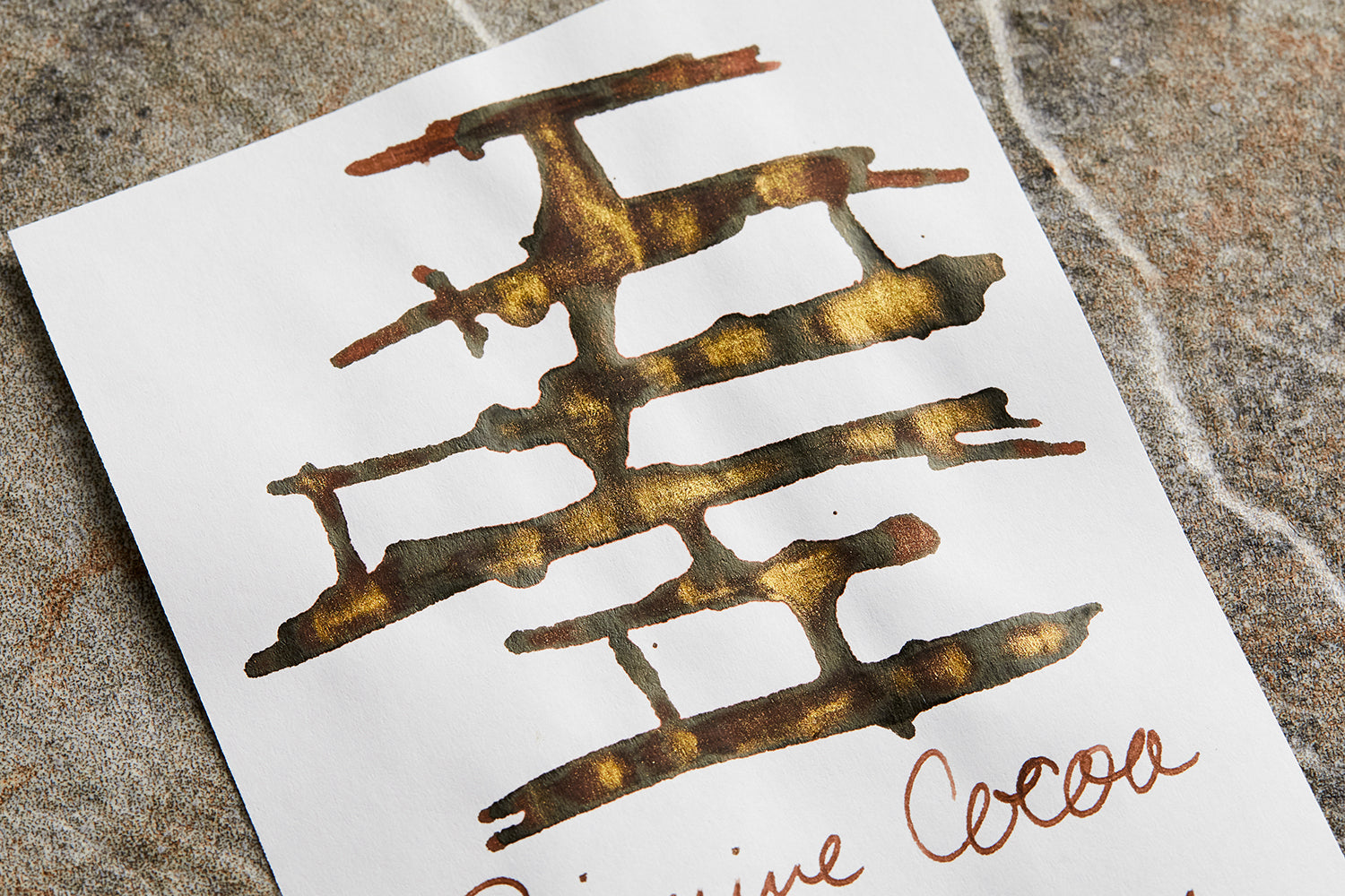 Diamine Cocoa Shimmer ink swab