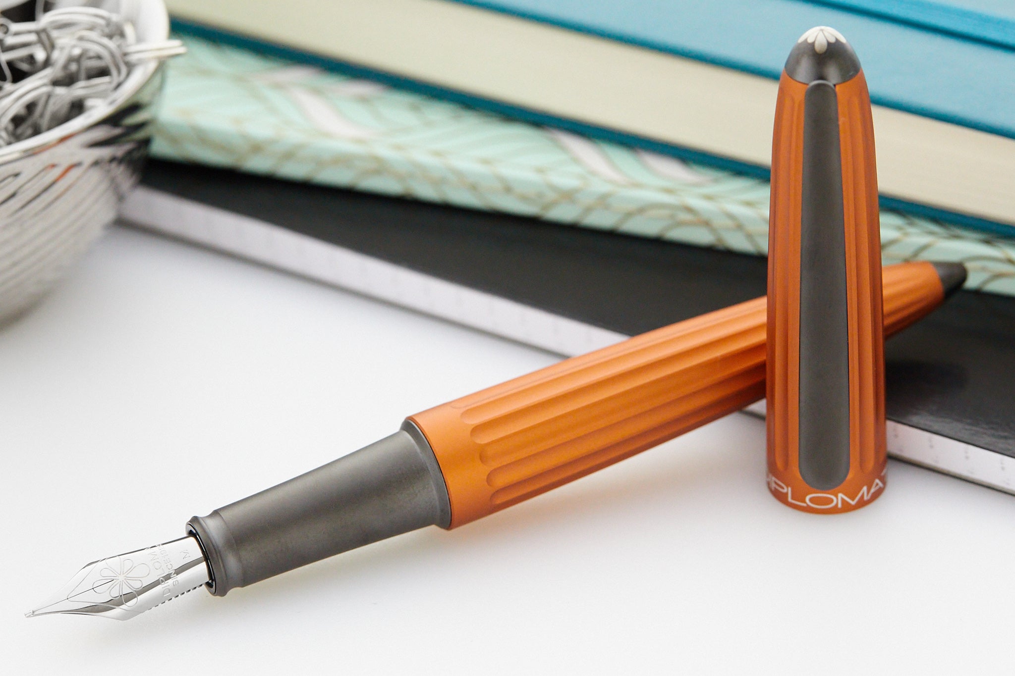 Diplomat Aero Fountain Pen - Orange