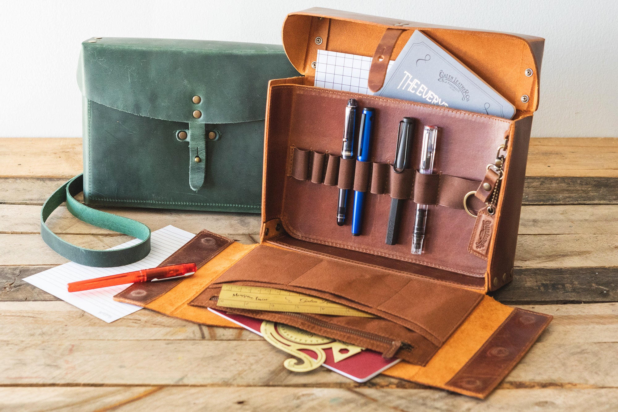 Leather Pencil Cases / Pouches/ Sleeves / Bags - Galen - Galen Leather